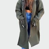Anneli | Long Coat with Hood