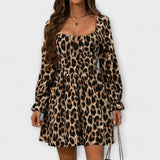 Catarina | Short leopard print dress