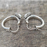 Elegant Silver Sterling Earrings with Turquoise