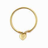Golden Bracelet with Heart