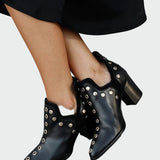 Noelle | Knee-high boots with a thick heel
