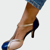 Juno | Retro T-Strap Heels