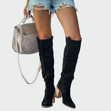 Oliva | Leather Orthopaedic Knee-High Boots for Comfort and Foot Health