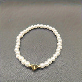 Chic Bracelet with Heart Initial (A–Z)