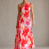 Yanira | Pleated Dress with One Shoulder