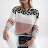 Ophélie | Elegant leopard print jumper