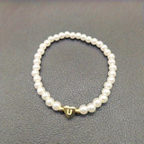 Chic Bracelet with Heart Initial (A–Z)