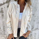 Bella | Corded Hooded Jacket with Zip