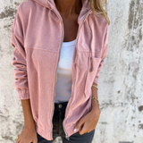 Bella | Corded Hooded Jacket with Zip