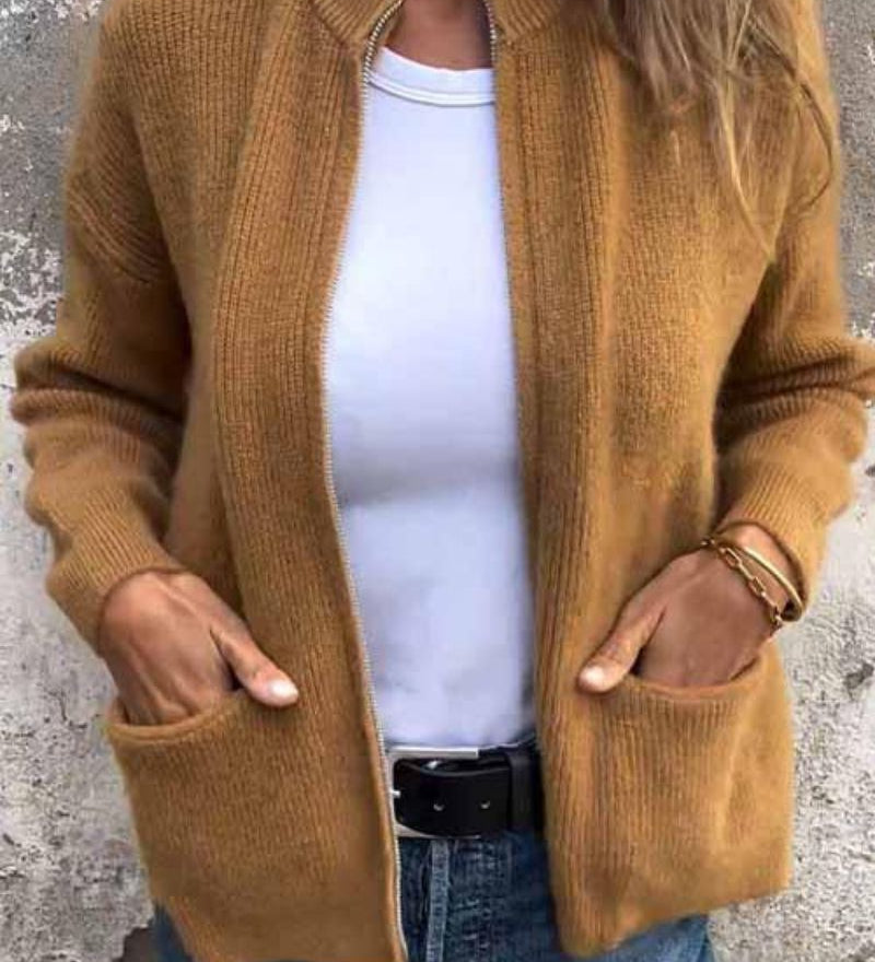 Women's Soft Knit Cotton Cardigan - Lightweight Layering