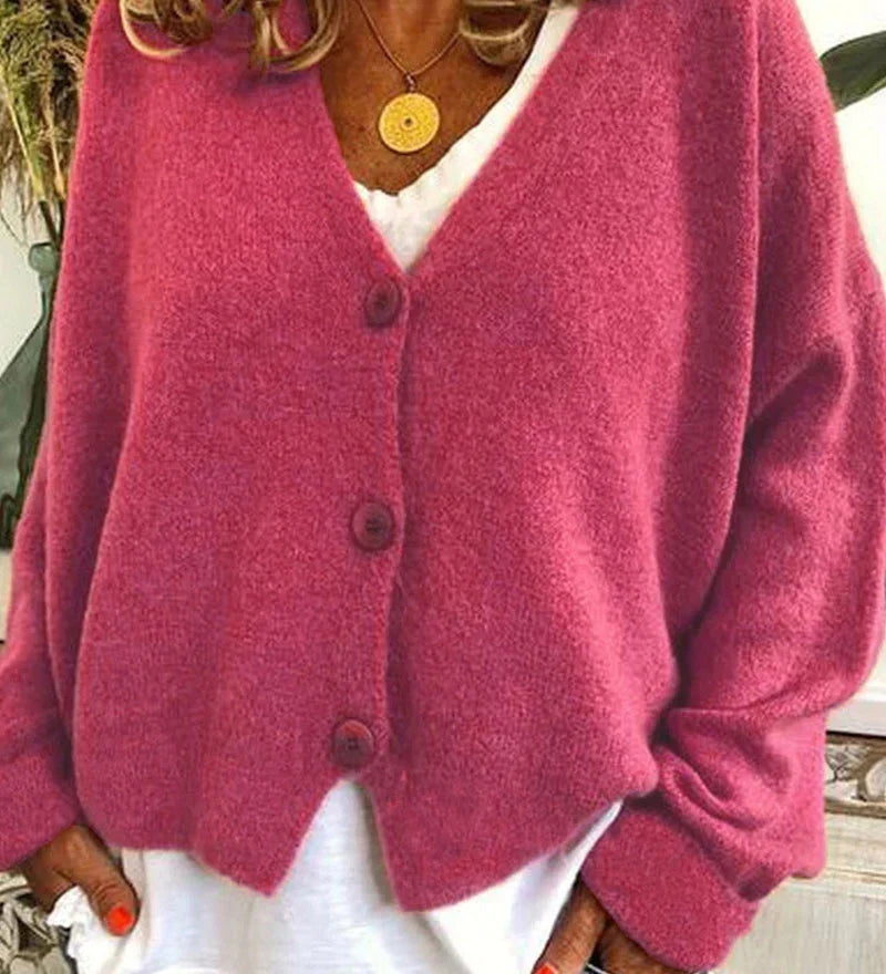 Casual and Elegant Women's Cardigan - Warm Knitwear for Everyday
