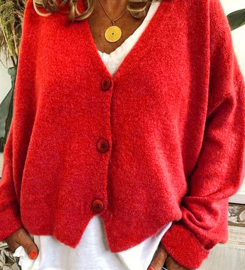 Casual and Elegant Women's Cardigan - Warm Knitwear for Everyday