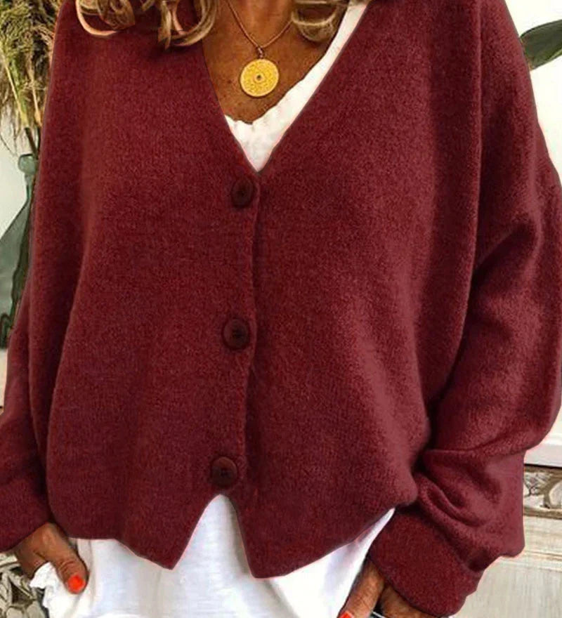 Casual and Elegant Women's Cardigan - Warm Knitwear for Everyday