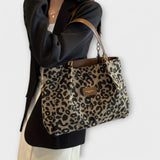 Krista | Leopard Print Canvas Tote