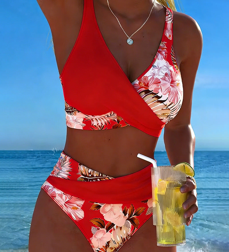 Jolina | Floral Contrast Bikini