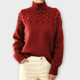 Eeva | Women's Sweater with Knitted Details