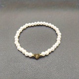 Chic Bracelet with Heart Initial (A–Z)