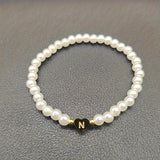 Chic Bracelet with Heart Initial (A–Z)