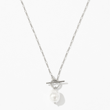 Elegant Necklace with Golden Pearl