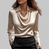 Theresa | Elegant Satin Blouse for Women