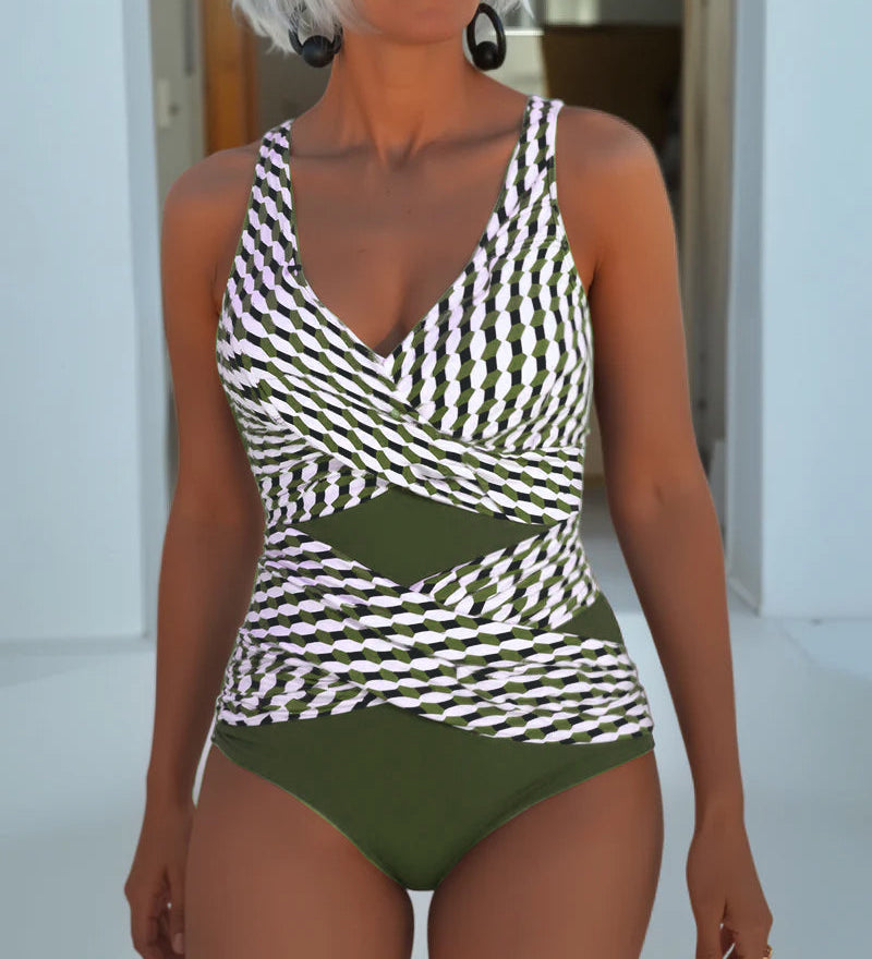 Ashley | Cross-Back Swimsuit for Casual Resort Wear