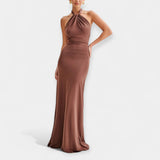 Filipa | Maxi Dress with Lipstick Collar