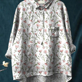 Hadley | Spring Floral Pattern Printed Women's Everyday Shirt