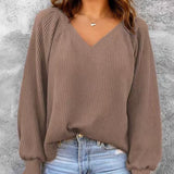 Women's loose-knit sweater - Casual and comfortable