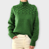 Eeva | Women's Sweater with Knitted Details