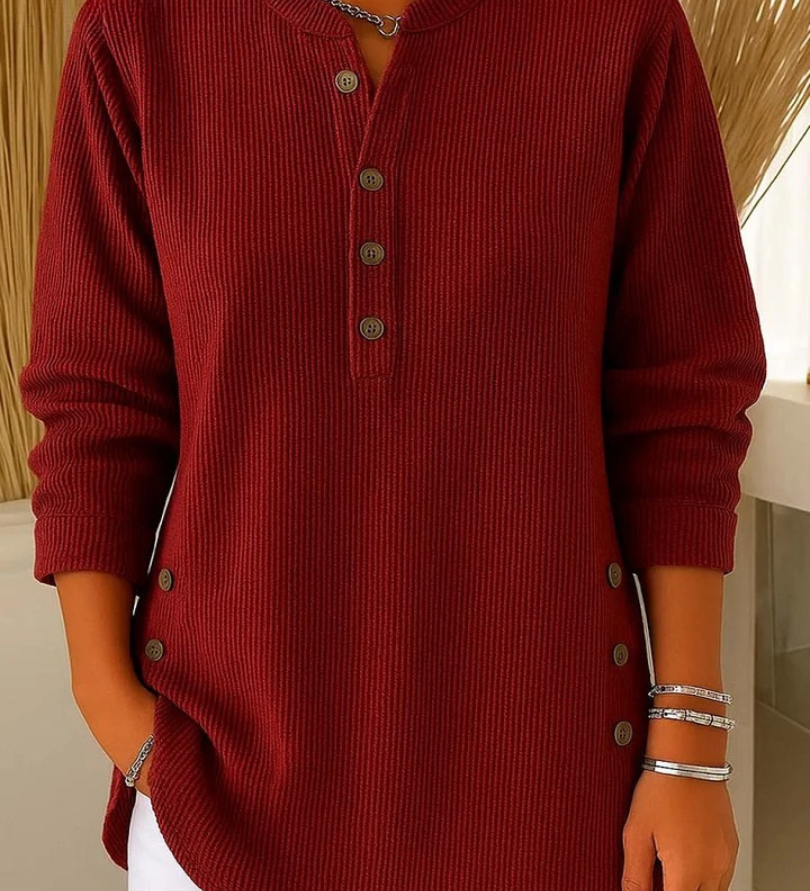 Nives | Henley Tunic with Buttons