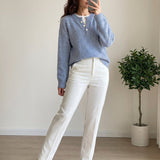 Women's two-piece zip-neck sweater - Modern and cosy