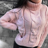 Women's cable-knit turtleneck jumper - Relaxed and warm