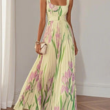 Yara | Pleated Maxi Dress