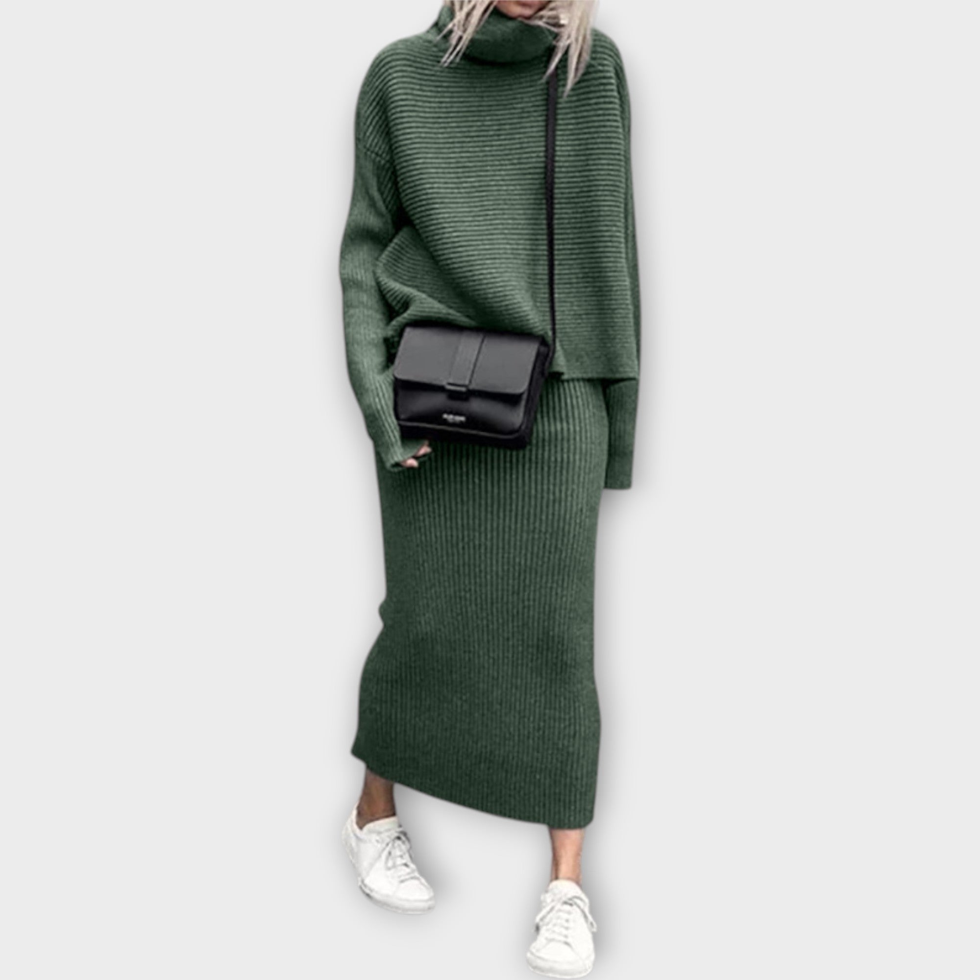 Ivy | Coordinated Set with High Neck and Skirt