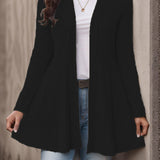 Women's Striped Brushed-Knit Cardigan – A Casual, Soft, and Comfortable Design, Ideal for Everyday Layering