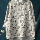 Faith | Women's Cute Dog Print Casual Shirt