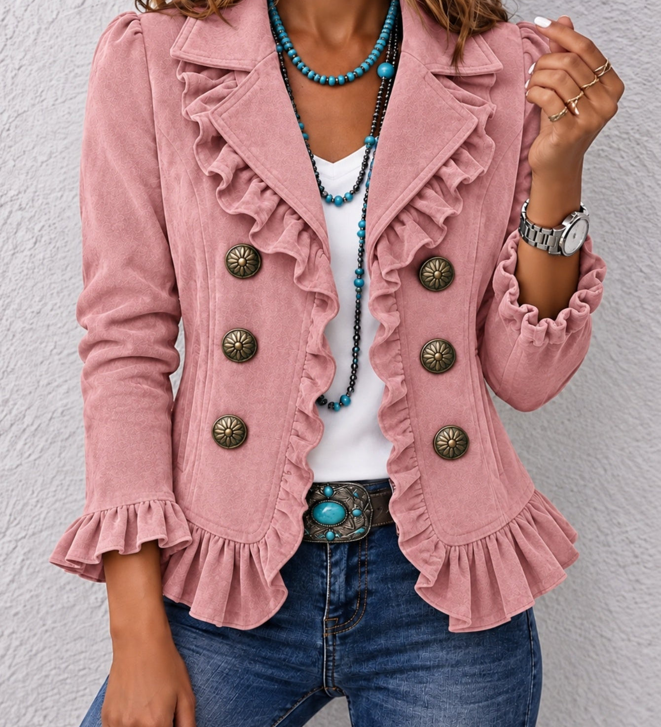Women's Long Sleeve Button Cardigan - Soft and Colourful