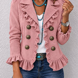 Women's Long Sleeve Button Cardigan - Soft and Colourful