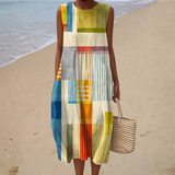 Comfortable Summer Dress Without Sleeves