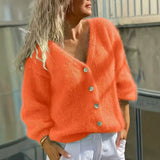 Women's Button Cardigan - Simple and Soft