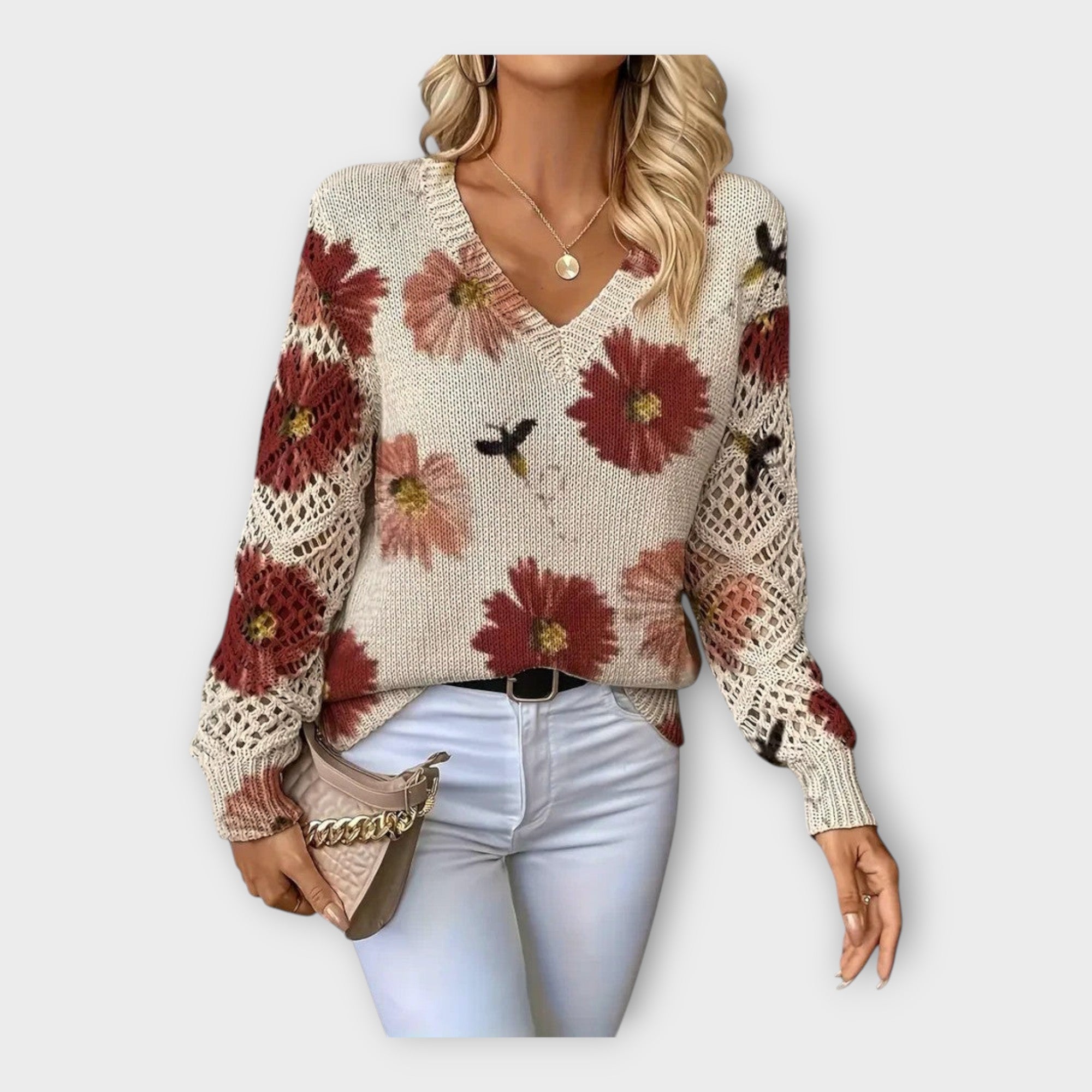 Triinu | Knitted with Lace Details