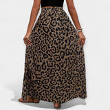 Isadora | Midi Skirt with Leopard Print
