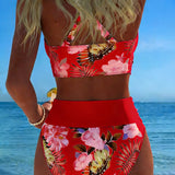 Jolina | Floral Contrast Bikini
