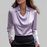 Theresa | Elegant Satin Blouse for Women