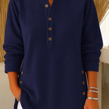 Nives | Henley Tunic with Buttons