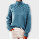 Eeva | Women's Sweater with Knitted Details
