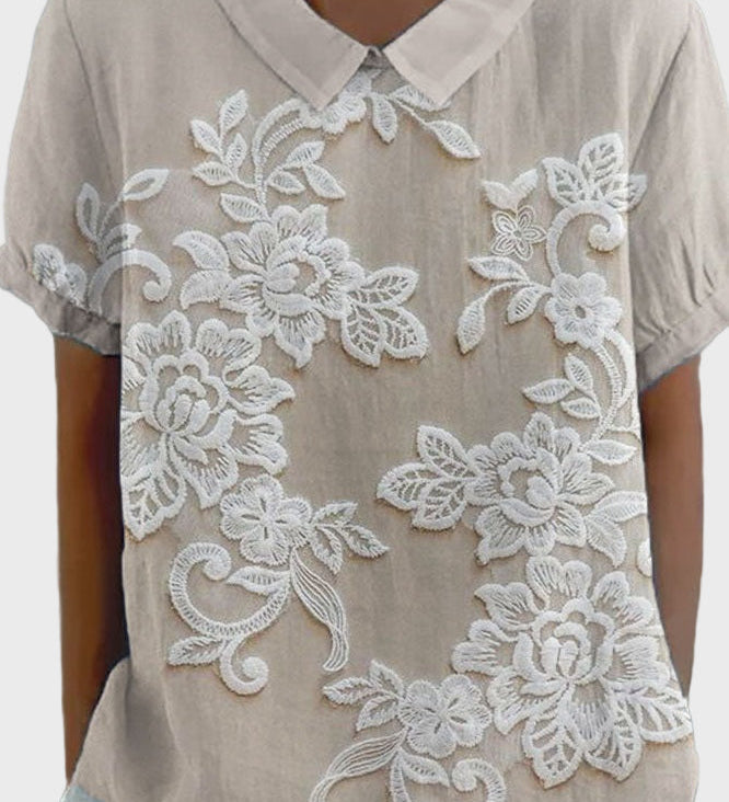 Alma | Blouse with Lily Collar