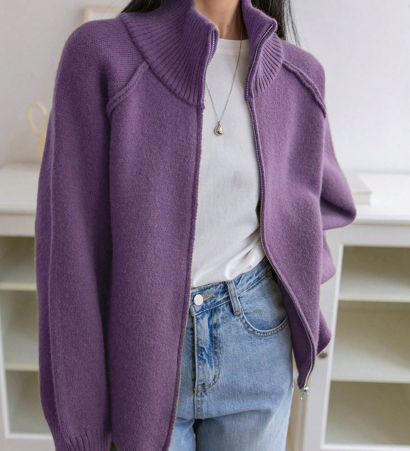 Women's Relaxed Fit Knit Coat - Soft and Easy