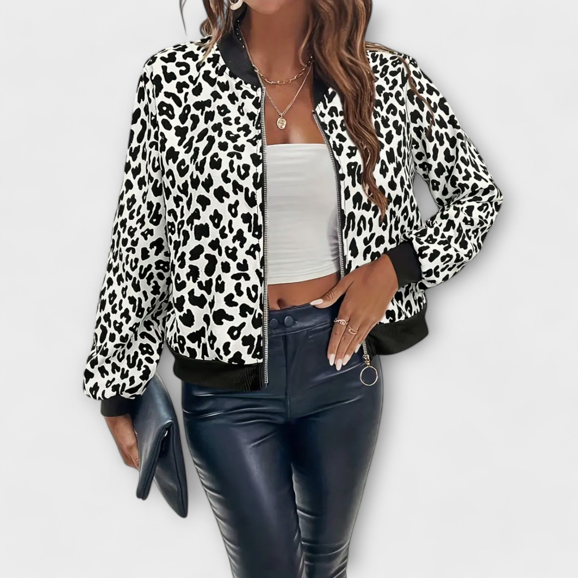 Raquel | Elegant Leopard Print Jacket