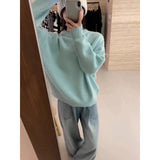 Luxurious Oversized Women's Pullover – Loose-Fitting Sweater in Mohair Blend